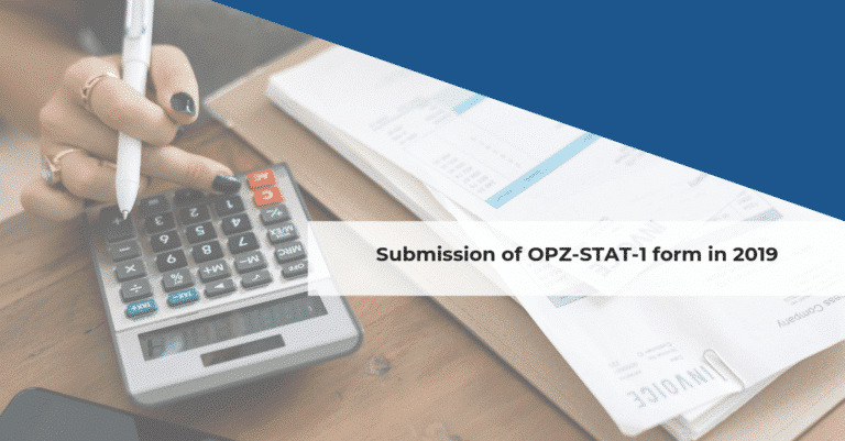 Submission of OPZ-STAT-1 form in 2019
