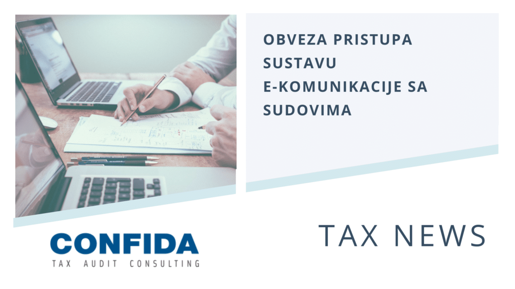Sustav elektroničke komunikacija (e-komunikacije) sudionicima u sudskim postupcima omogućuje elektroničko podnošenje podnesaka sudovima, zaprimanje sudskih pismena te udaljeni uvid u sudske predmete. Pravilnik o elektroničkoj komunikaciji stupio je na snagu krajem siječnja ove godine, a krajnji rok za pristupanje sustavu e-komunikacije je 1. rujna 2020. godine. Dakle, sve pravne osobe obvezne su do 1. rujna 2020. godine zatražiti pristup informacijskom sustavu e-komunikacije sa sudovima.