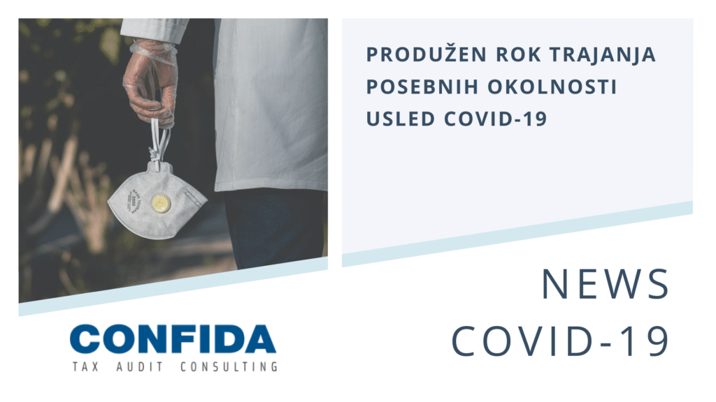 Produžen rok trajanja posebnih okolnosti usled COVID-19