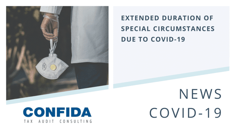 Extended Duration of Special Circumstances due to COVID-19