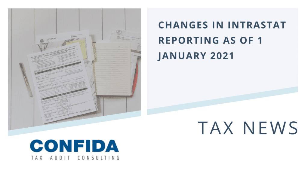 Changes in INTRASTAT reporting as of 1 January 2021